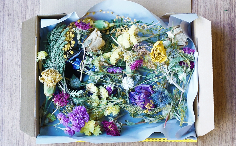 溢れるBOXフラワー